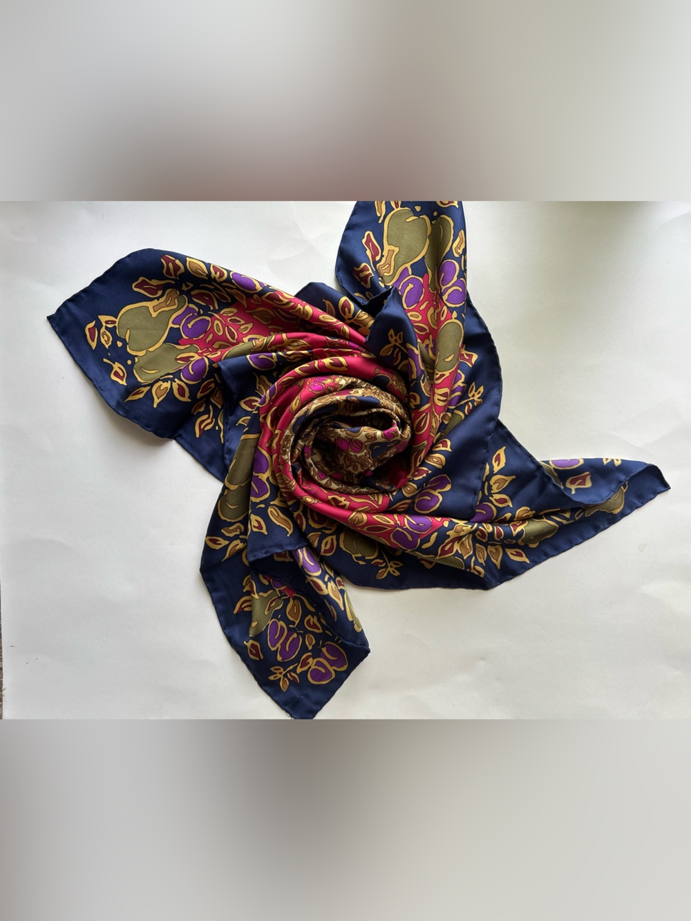 Marja Kurki Silk Vintage Square Colorful scarf